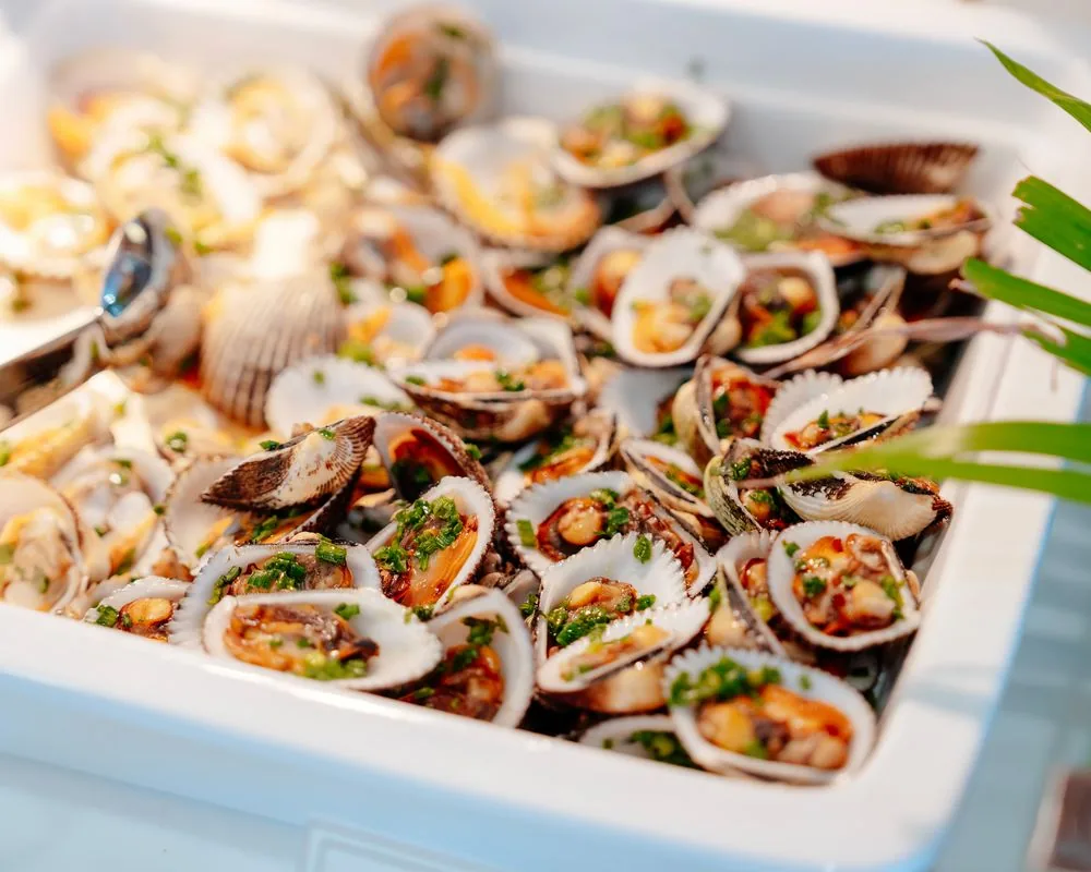 Khay ngao nướng mỡ hành